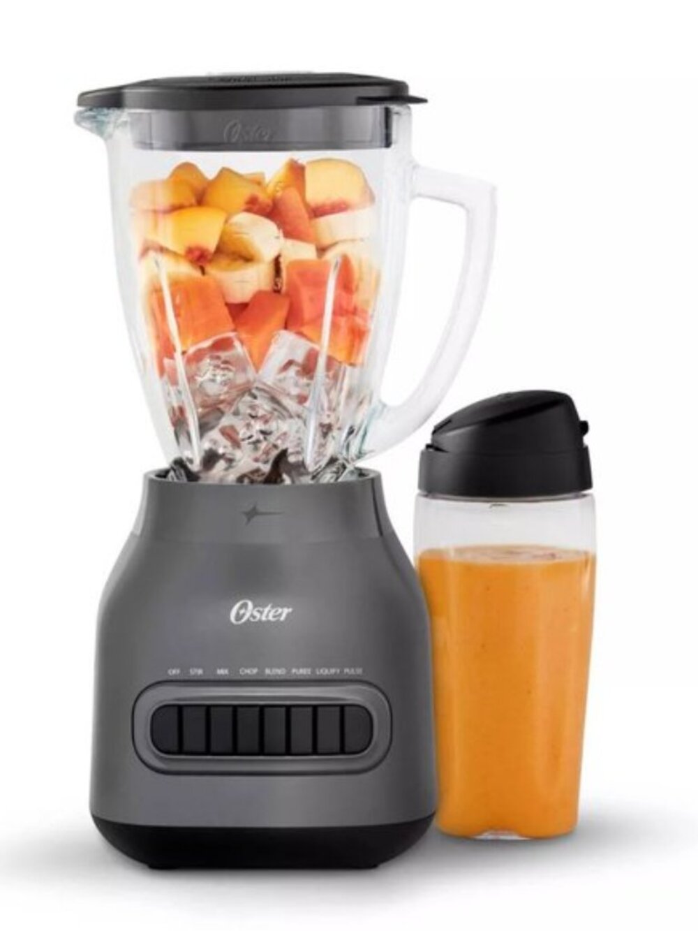 Oster Easy to Clean 700 Watt Blender with 20 Ounce Blend-N-Go Cup in Grey - Picture 6 of 7